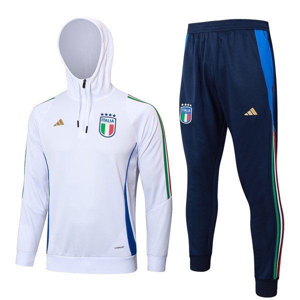 Sudadera Con Capucha Italia 2024 2025 Blanco 3